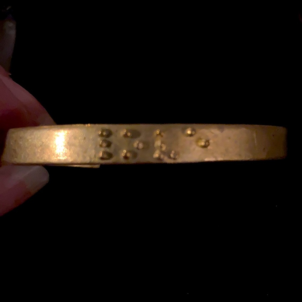 Bangle with Brail “LOVE”